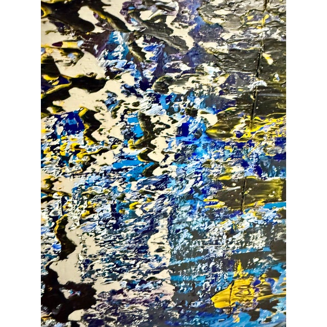 Astor Milan Salcedo, Large Latin American Diptych Abstract Modernist Oil Painting Astor Milan Salcedo For Sale - Image 11 of 18