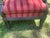 Ethan Allen Newport Neoclassical Empire Lounge Armchairs Set of 2 Burgundy Gold Striped For Sale - Image 9 of 12
