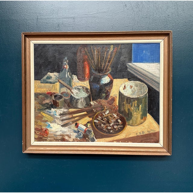C.A.P., Still Life, 1936, Oil on Canvas, Framed For Sale - Image 14 of 15