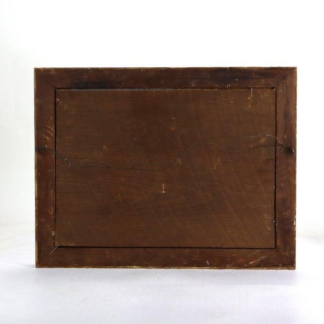 Antique Oil on Board Winter Landscape in First Finish Frame C1870 For Sale - Image 10 of 11