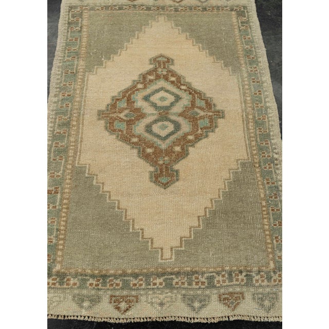 Turkish Mini Rug Oriental Hand Knotted Vintage Rug 1'9" x 3'3" #21140 Explore a curated collection of hallway runners,...