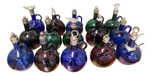 English Flagon Decanters, 19th Century, Set of 15