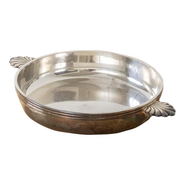 French Art Deco Silver Bowl For Sale