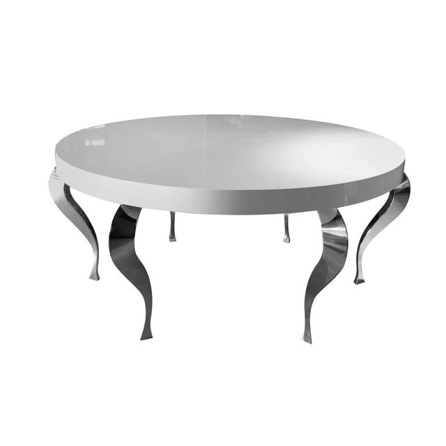 Italian Table Zefiro in Wood and Steel from VGnewtrend For Sale - Image 4 of 4