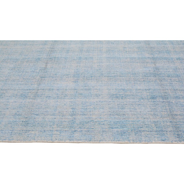 Early 21st Century Modern Minimalist Hand Loomed Rug With Soft Texture,9'X11'9" For Sale - Image 4 of 7
