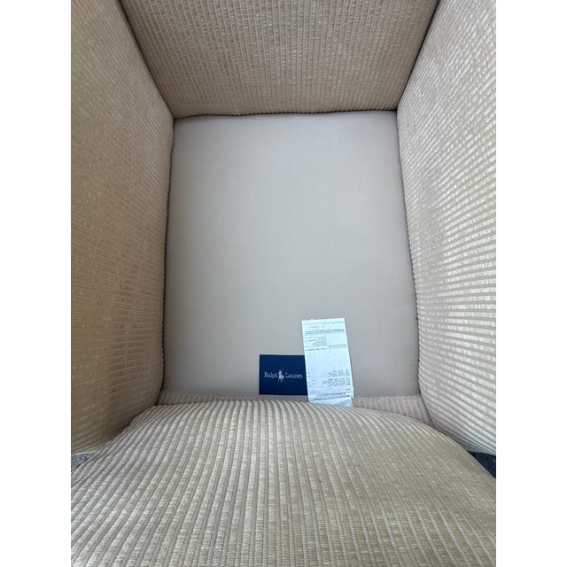 English 1980s Ralph Lauren by Henredon Down-Filled Lounge Chairs, Pair For Sale - Image 3 of 17