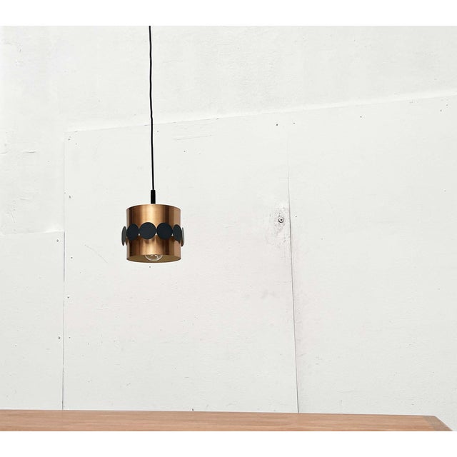 Mid-Century Modern German Copper Pendant Lamp from Doria, 1960s For Sale - Image 12 of 18