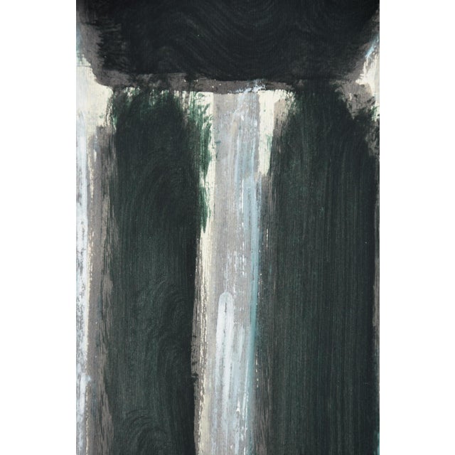 Manuel Costa Cabral, Abstraction, Minimalist Object, 1989, Egg Tempera on Wove Paper For Sale - Image 7 of 11