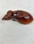 Late 19th Century Antique Japanese Hand Carved Antique Japanese Wooden Lidded Box Shaped Like an Eggplant. For Sale - Image 5 of 10