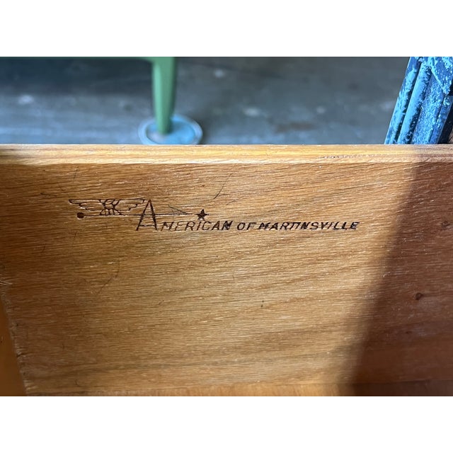 Late 20th Century Pair of Mid-Century Walnut Nightstands by Martinsville For Sale - Image 13 of 13