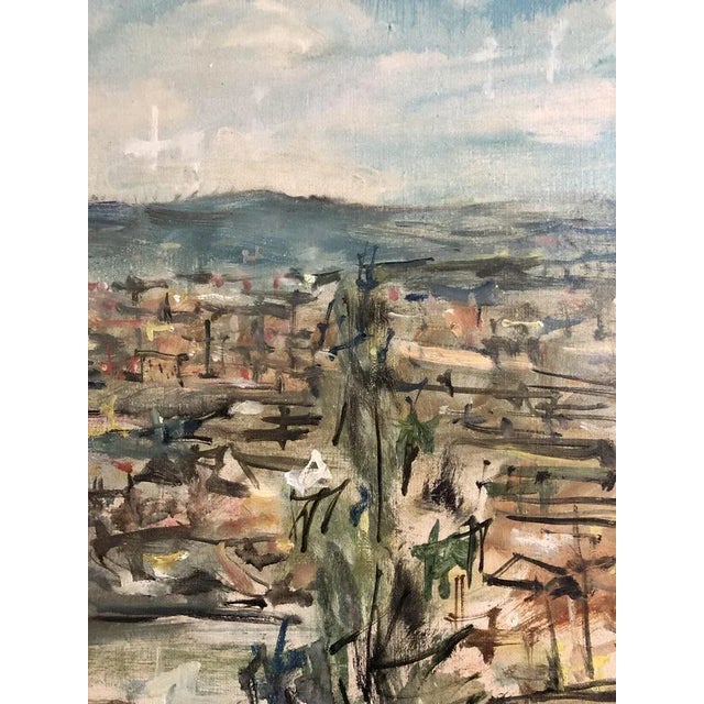 Emile Compard, Vue du Port d'Oslo, Oil on Canvas, Framed For Sale - Image 6 of 12