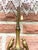 Mid-Century Modern Brass 2-Light Table Lamp with Bird Figurine and Beaded Glass Shade, 1960s For Sale - Image 3 of 13