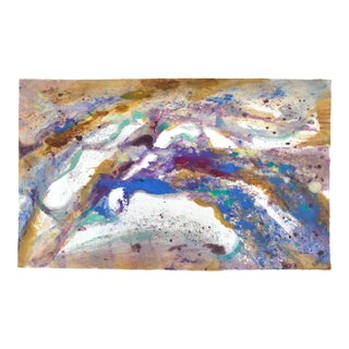 Monotype I Abstract Painting, Opaque and Transparent Colors, Signed by David Stephens For Sale