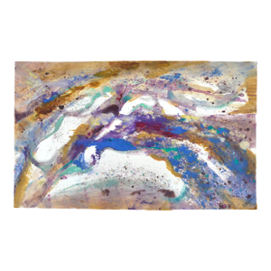 Monotype I Abstract Painting, Opaque and Transparent Colors, Signed by David Stephens