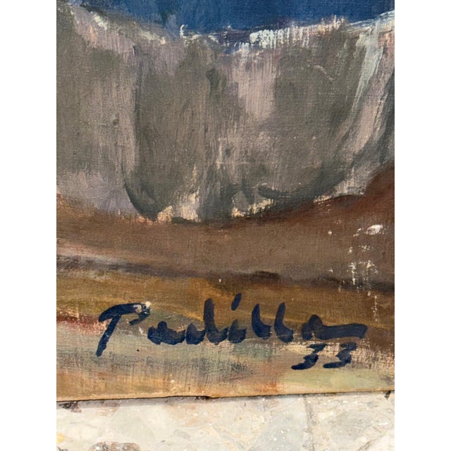 Huge Painting, Salon with Mother and Daughter, Luigi Paolillo, 1933 For Sale - Image 9 of 11