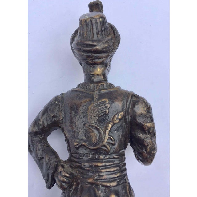 Orientalist Patinated Bronze Figure of a Turkish Young Man For Sale - Image 4 of 14