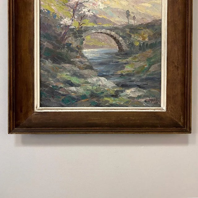 Antique Framed Oil Painting on Canvas by Dieudonne Jacobs (1887-1967) For Sale - Image 11 of 13