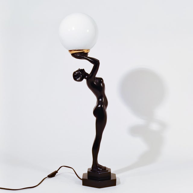 Mid-Century Modern Large Sculptural Table Lamp by Onice E.T.H.D., 1980s For Sale - Image 3 of 13