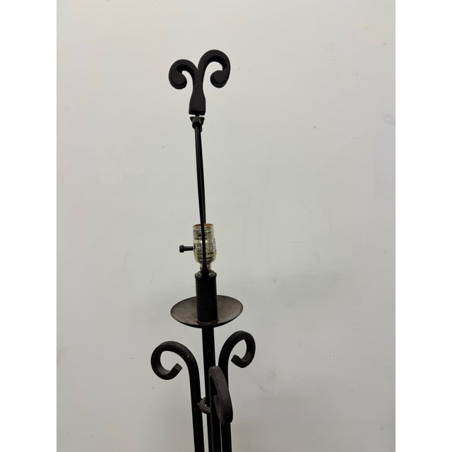 Measurements are about 64 inches height on the bottom on Stand 16 inches wide and deep Shade is not included