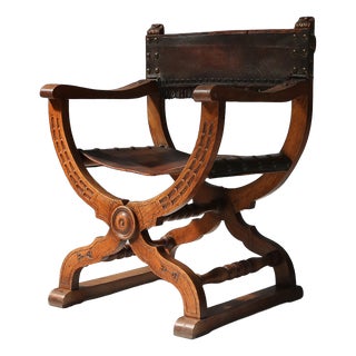 Antique Neo-Renaissance Throne Chair, France, 1890s For Sale