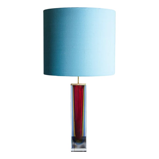 Italian Table Lamp in Murano Glass from Seguso, 1965 For Sale
