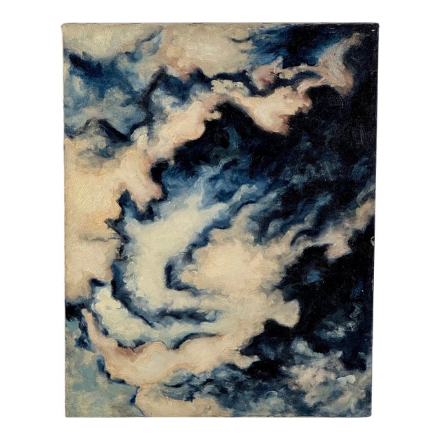 Late 20th Century Clark Murray Oil on Canvas Abstract Sky Scene Painting, 1 of 5 For Sale