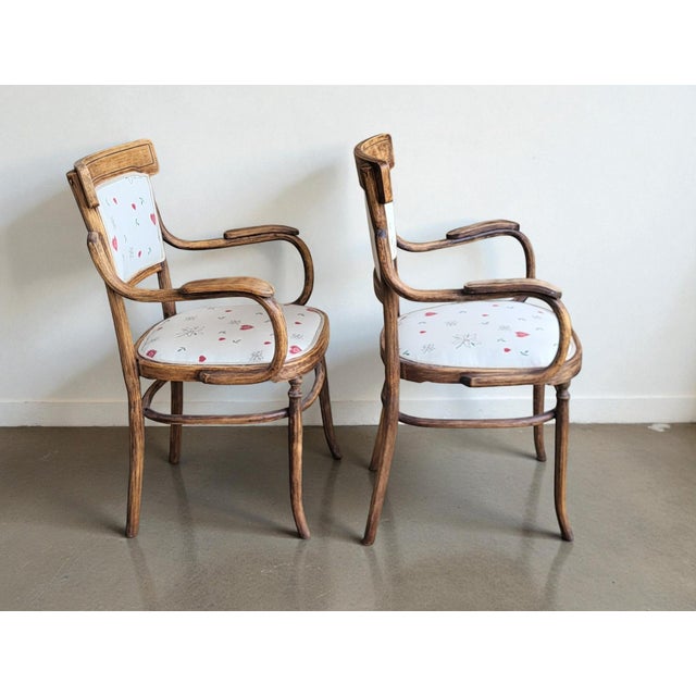 Antique Austrian Bentwood Living Room Set, 1890s, Set of 4 For Sale - Image 11 of 18