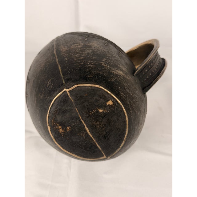 Early 20th Century Early 20th Century West African Cast Bronze/Brass Pouring Vessel, Nigerian/Benin Tradition For Sale - Image 5 of 5