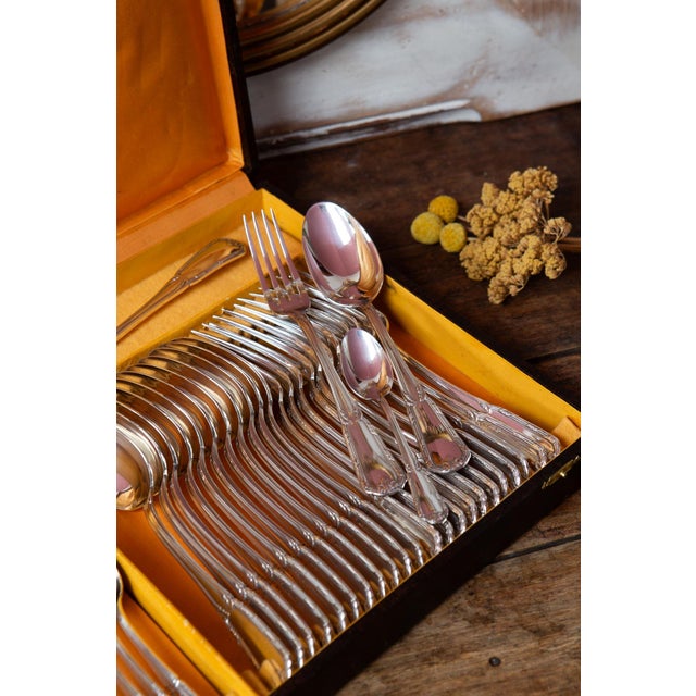 Antique French Cutlery, 1920s, Set of 37 For Sale - Image 3 of 14