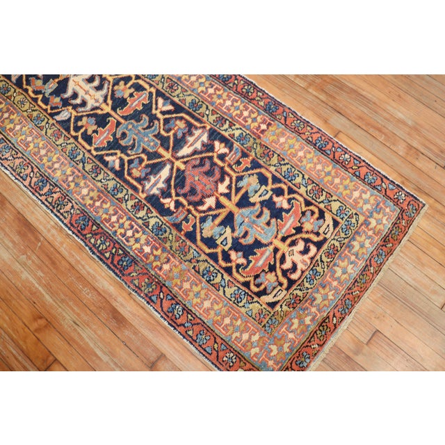 Antique Persian Heriz Runner For Sale - Image 11 of 18
