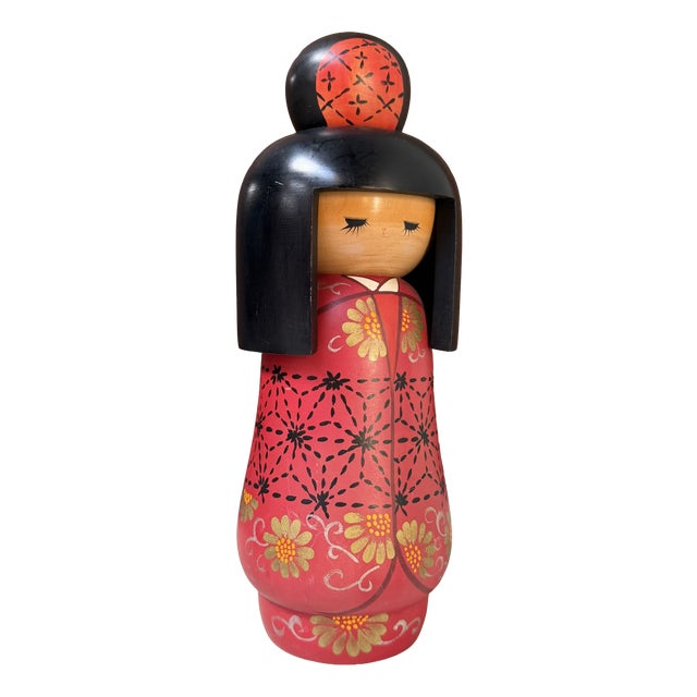 Vintage Sōsaku Kokeshi by Kazuo Takamizawa, 1980s For Sale