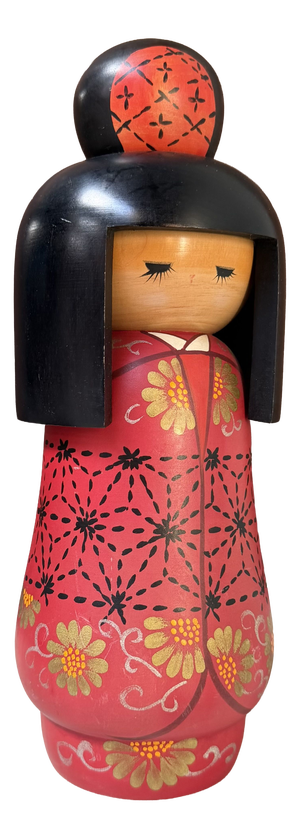 Vintage Sōsaku Kokeshi by Kazuo Takamizawa, 1980s