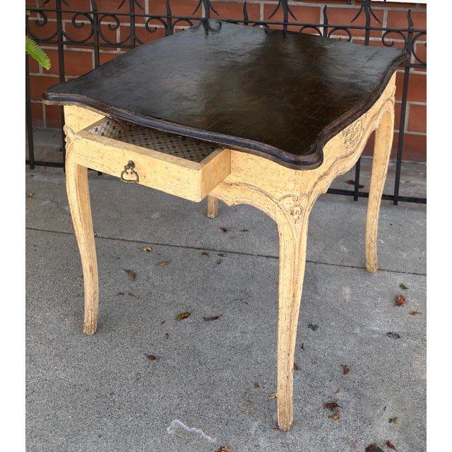 1990s 18th C Style Minton Spidell Rustic French Country Side Table For Sale - Image 5 of 5