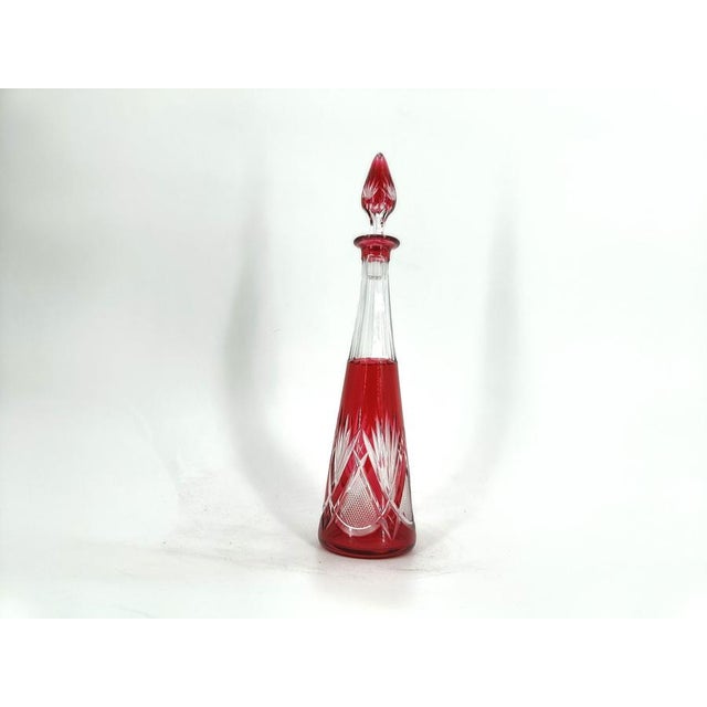 Crystal Carafe from Val Saint Lambert, 1960s, Set of 2 For Sale - Image 10 of 11