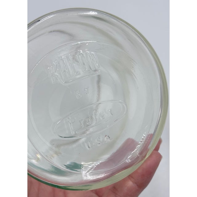 1940s Kalon Profex Medical Apothecary Glass Tongue Depressors Storage Jar W/Lid For Sale - Image 5 of 7