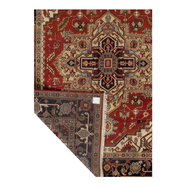 Traditional Pasargad DC Fine Hand Knotted Serapi Design Rug For Sale - Image 3 of 3