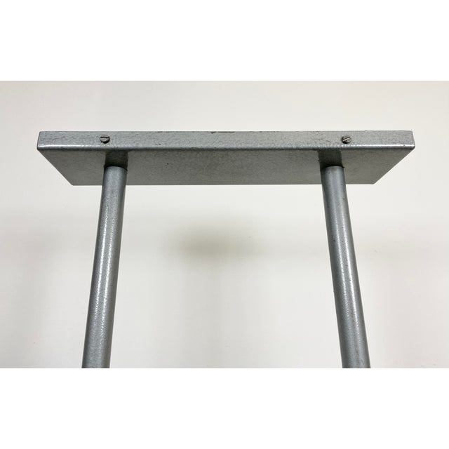 Large Square Industrial Double-Sided Factory Clock from Pragotron, 1960s For Sale - Image 13 of 17