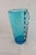 1950s Vintage Blenko Non-Crackle Turquoise Winged Vase For Sale - Image 5 of 7