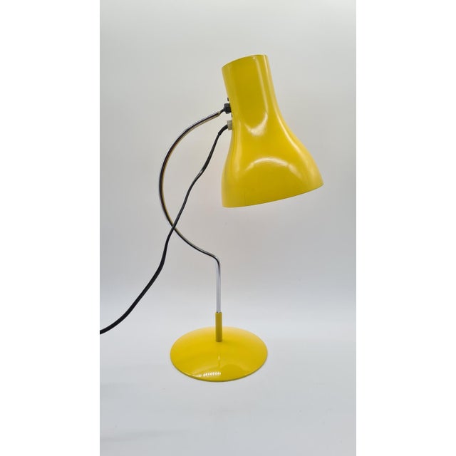 Desk Lamp in Yellow Metal and Chrome by J. Hůrka, Czechoslovakia, 1970s For Sale - Image 11 of 11
