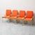 Chairs in Gold Metal and Orange Fabric, 1970s, Set of 4 For Sale - Image 12 of 12