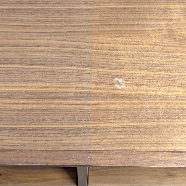 Brown Room and Board Rollins Low Wood Bookshelf With Adjustable Shelves For Sale - Image 8 of 8