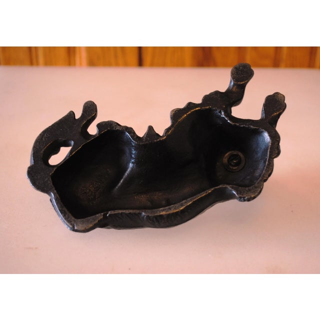 Figurative Vintage Cast Iron Spaniel/Retriever Dog Paperweight For Sale - Image 3 of 4
