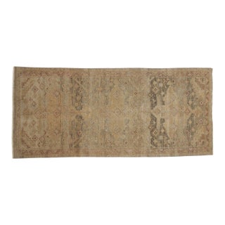 Distressed Peshawar Rug Runner - 4'5" x 10'2" For Sale