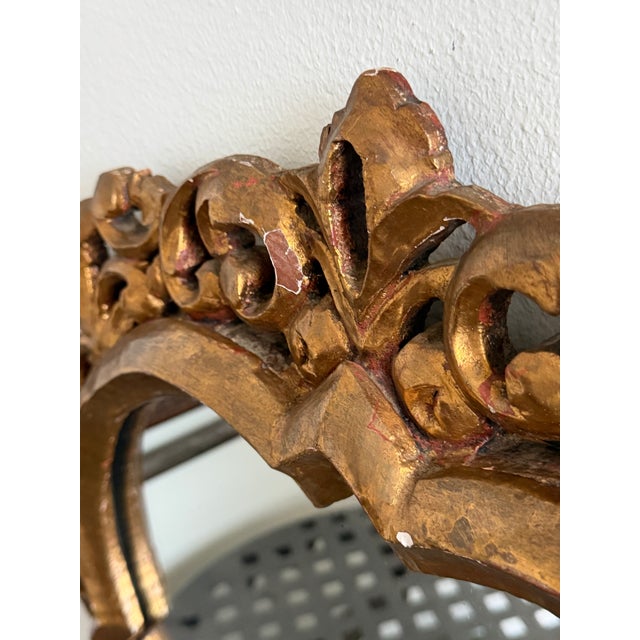 Mid Century Quatrefoil Florentine Mirror For Sale - Image 14 of 17