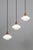 Mid-Century Modern Danish Glass Pendant Lamps with Teak Top, 1960s, Set of 3 For Sale - Image 11 of 11