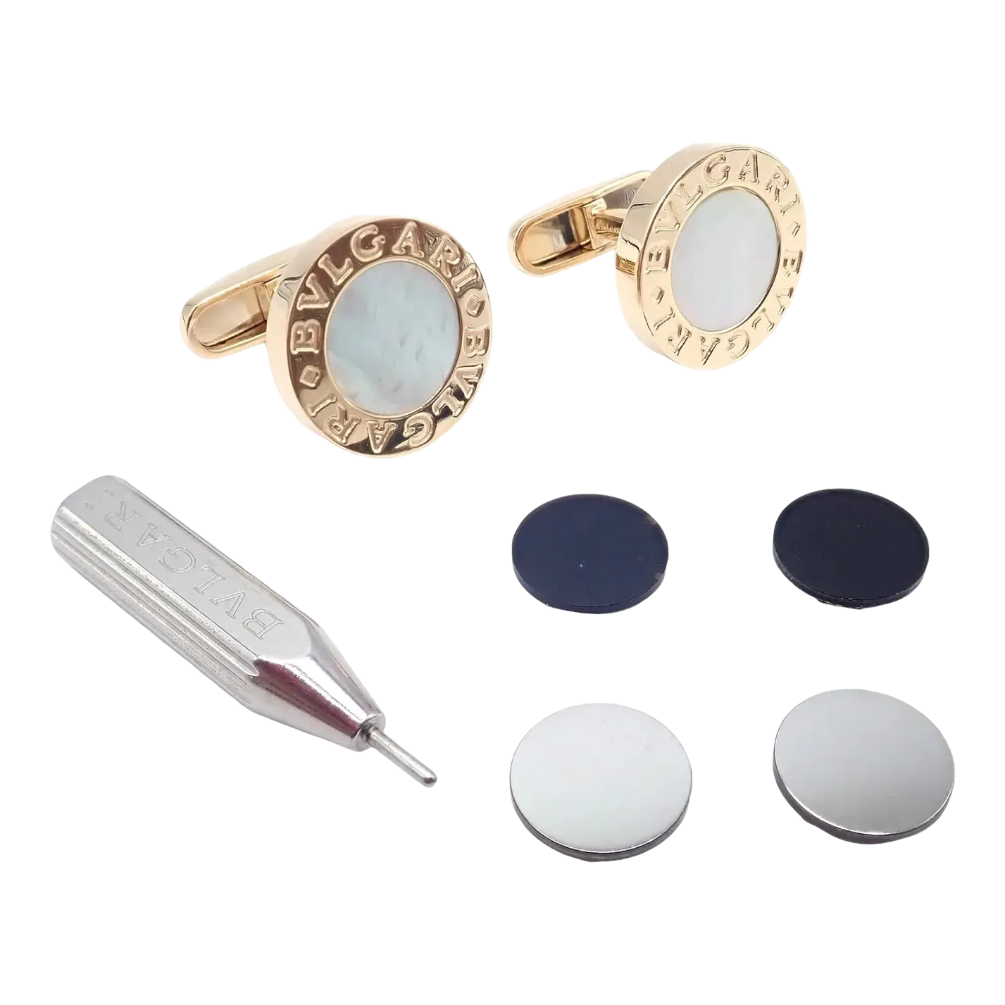 Buy Magglass Red Hood Logo White Shirt Cufflinks