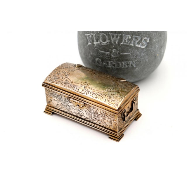 Chest Shaped Silver Box For Sale - Image 5 of 7