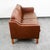 Mid Century Danish Modern Sofa Couch Brown Leather 2 Seat Settee Vintage Denmark For Sale In Sacramento - Image 6 of 11