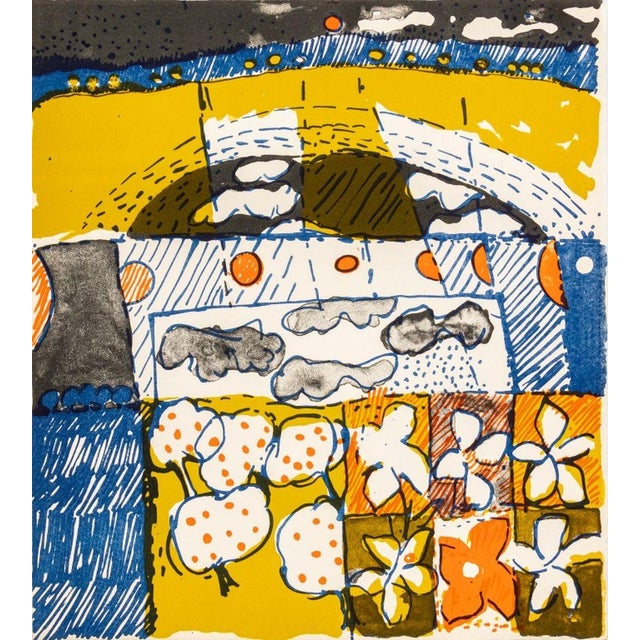 Elfi Schuselka (Austrian, b. 1940), Two Abstract Landscapes, Lithographs in Color on Paper, one marked "A.P." and pencil...