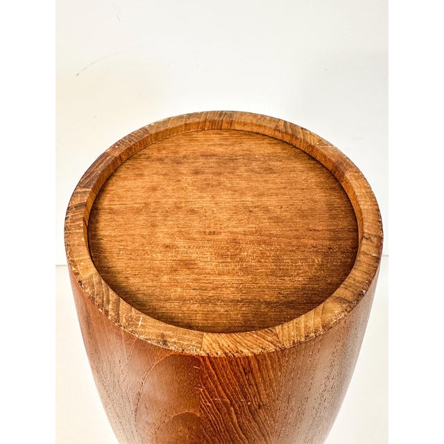 Mid 20th Century Mid-Century Modern Rare Jen Quistgaard for Dansk Teak Ice Bucket Brazilia Inspired Vintage For Sale - Image 11 of 11